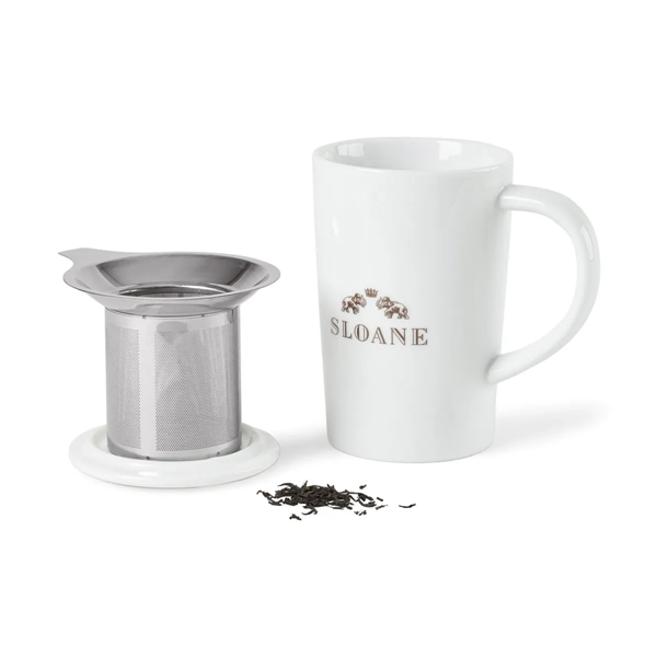 Lotus Porcelain Tea Infuser Mug - 15.5 Oz. - Image 4