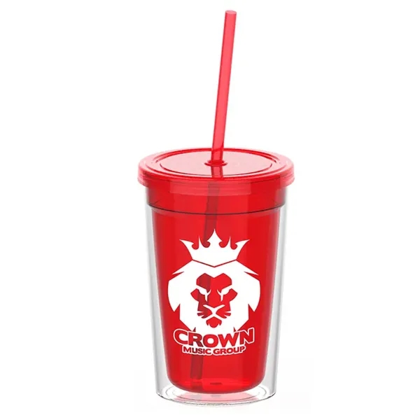 16 oz. Double-Wall Insulated Transparent Tumbler - Image 4