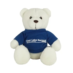 6" Sugar Bear with t-shirt and one color imprint