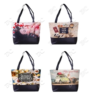 Large Two tone Sublimated Design Tote Bag