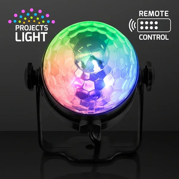 Instant Party Light Projector, 5" LED Disco Lamp with Remote - Image 2
