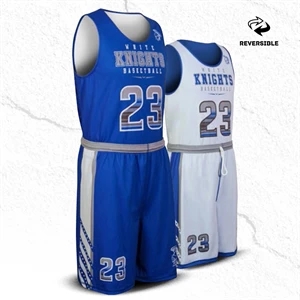 Men's Sublimated Reversible Fitted Basketball Jersey