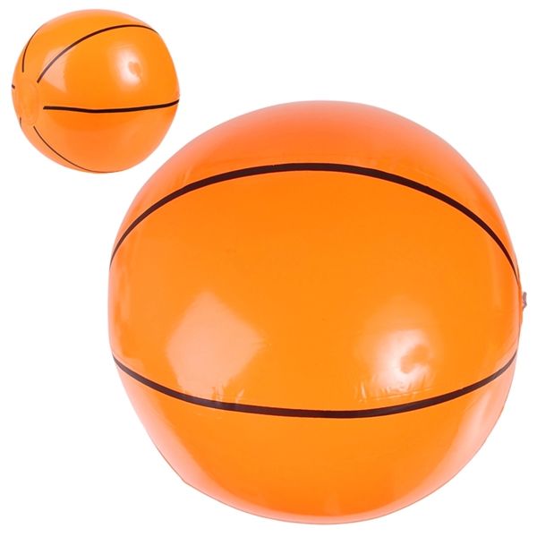 14" Basketball Beach Ball - Image 2