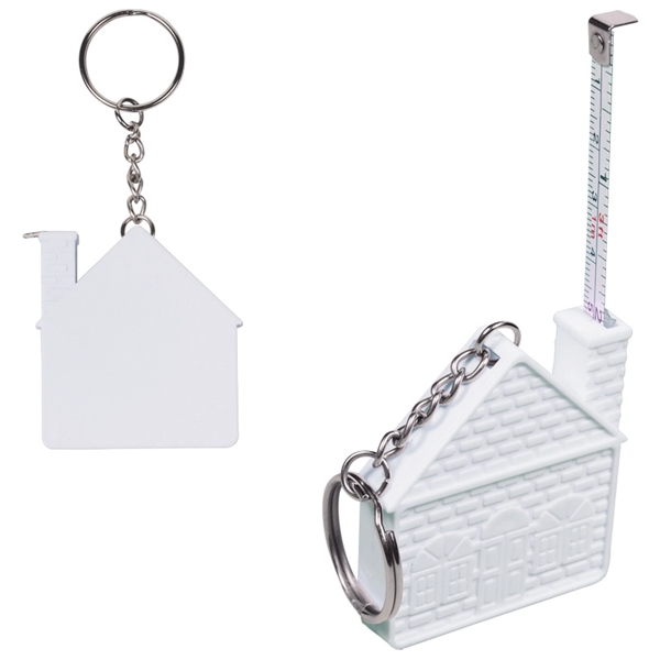 3 Ft. House Tape Measure Key Chain - Image 2
