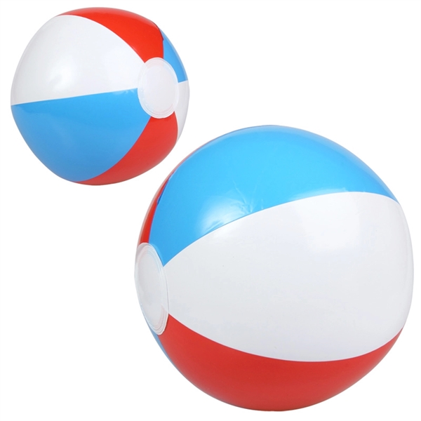 10" Red, White and Blue Beach Ball - Image 2