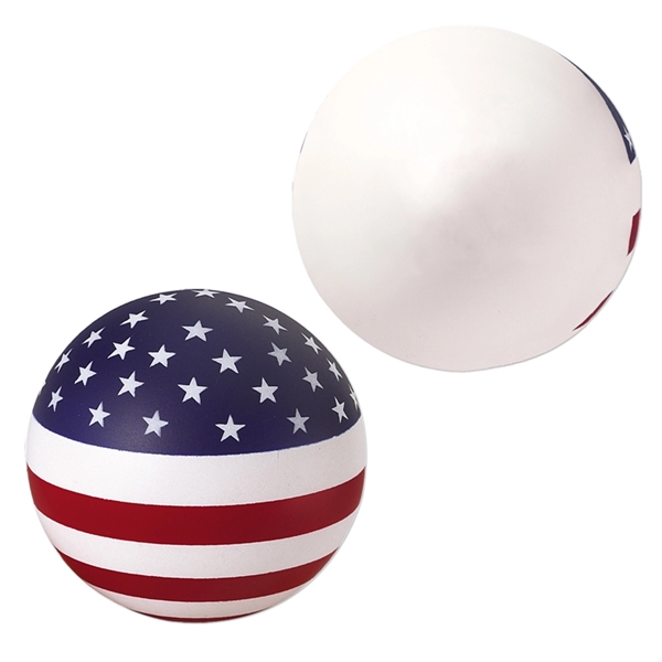 USA Patriotic Round Ball Stress Reliever - Image 2