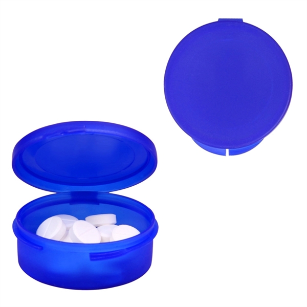 Promotional Single Compartment Plastic Pill Case - Image 2