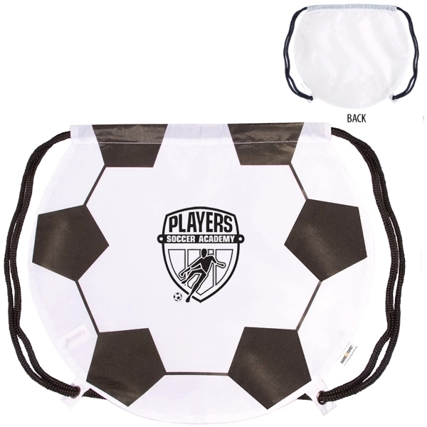 GameTime!® Soccer Drawstring Backpack - Image 1