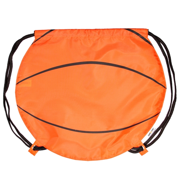 GameTime!® Basketball Drawstring Backpack - Image 2