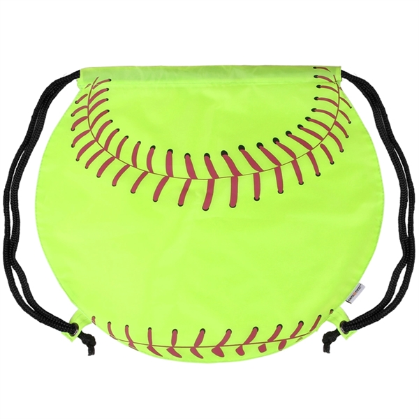 GameTime!® Softball Drawstring Backpack - Image 2
