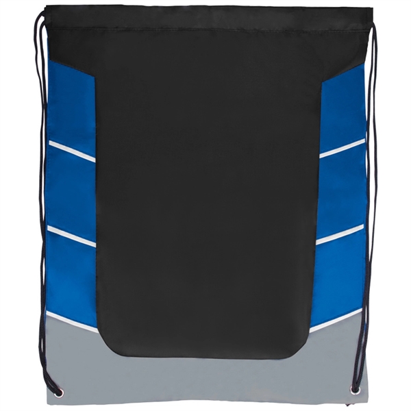 Color Block Drawstring Backpack - Image 2