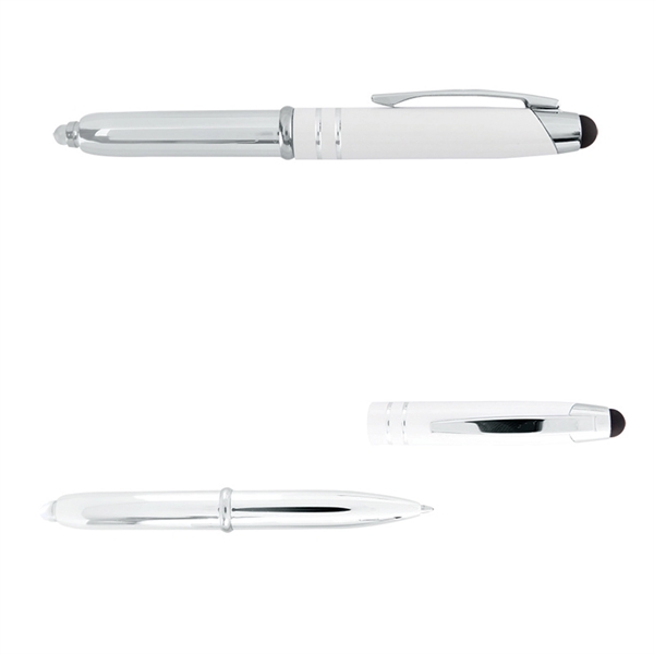 Executive 3-in-1 Metal Pen Stylus with LED Light - Image 7