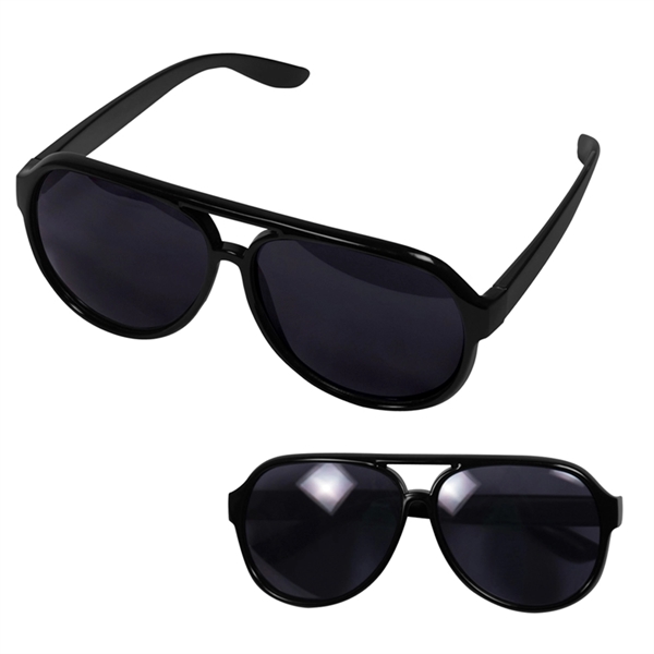 Aviator Style Plastic Sunglasses - Image 3