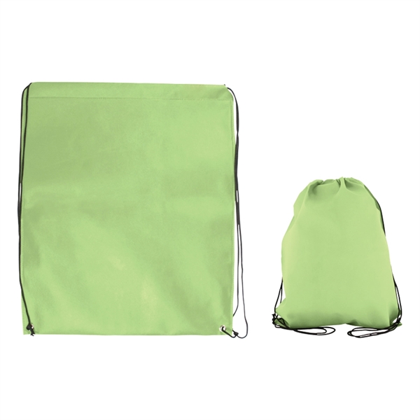 Jumbo Non-Woven Drawstring Cinch-Up Backpack - Image 4