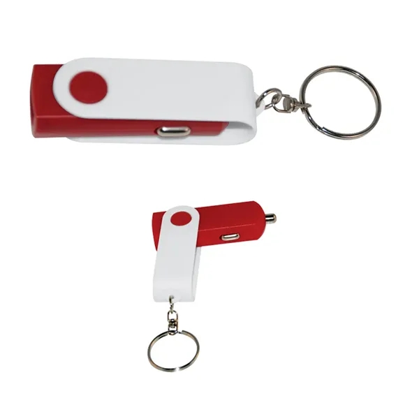 USB Car Adapter Key Chain - Image 6