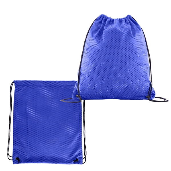 Sports Jersey Mesh Drawstring Backpack - Image 4