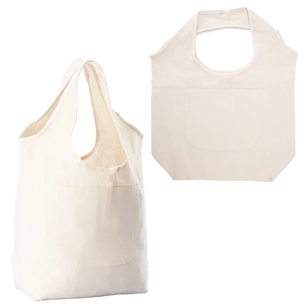 Cotton Canvas Grocery Tote - Image 2