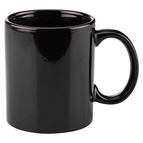 11 oz. Basic C Handle Ceramic Mug - Image 3