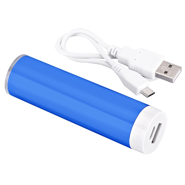 Cylinder Plastic Mobile Power Bank Charger - UL Certified - Image 3