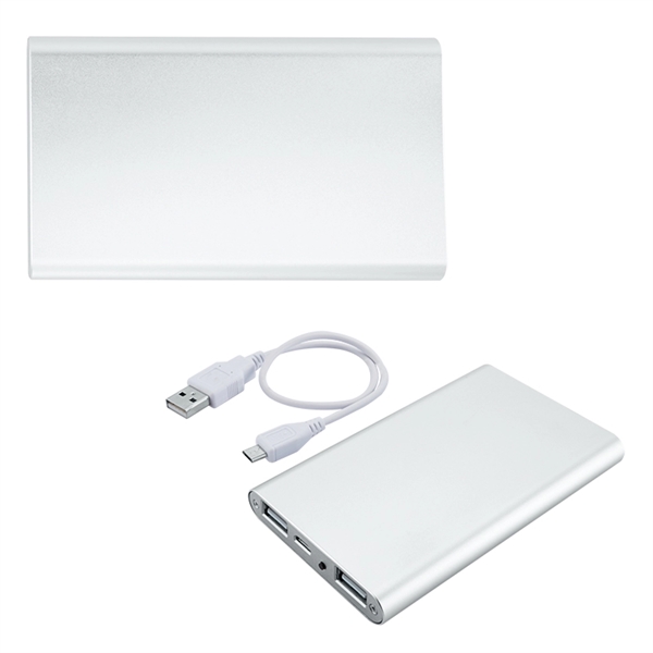 Slim Duo USB Aluminum Power Bank Charger - UL Certified - Image 4