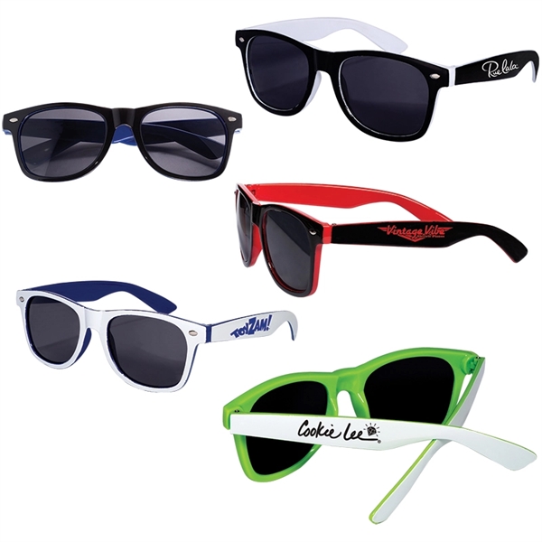 Two-Tone Glossy Sunglasses - Image 7