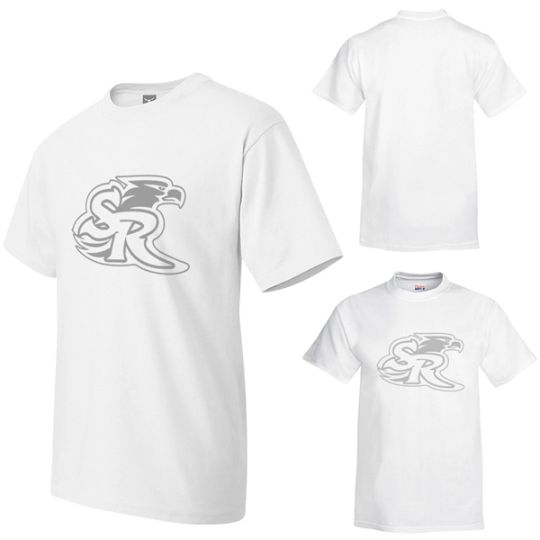 Hanes Beefy-T® Adult Short-Sleeve T-Shirt - 6.1 oz. - Image 2