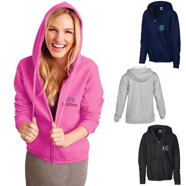 Gildan® Heavy Blend™ Ladies Full Zip Hooded Sweatshirt - Image 1