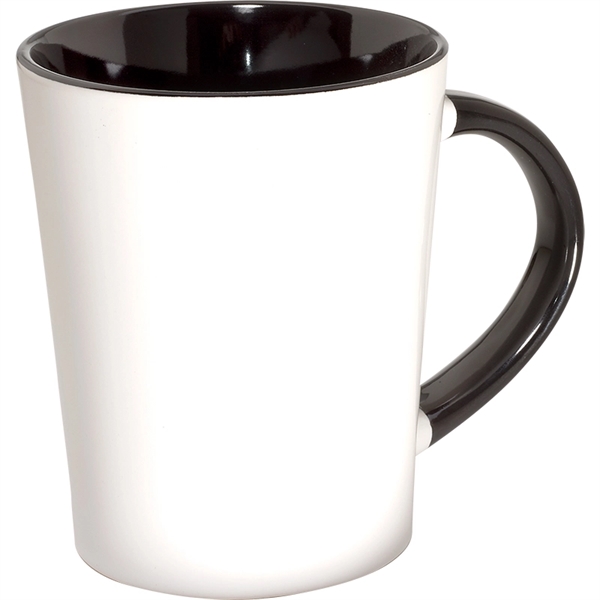12 oz. Two-Tone Curve Ceramic Mug - Image 2