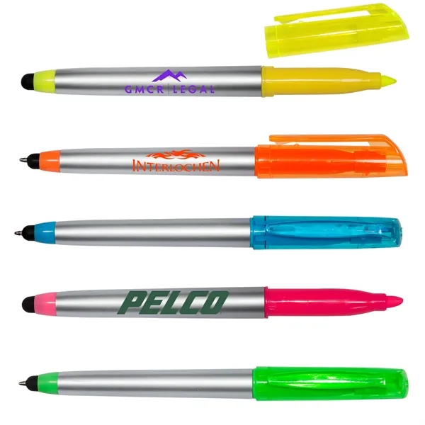 Highlighter Pen with Stylus - Image 1