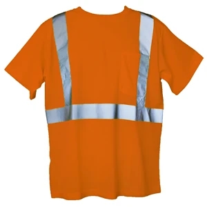 Orange S/M Short Sleeve Hi-Viz Safety T-Shirt