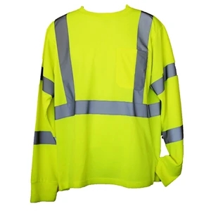 Yellow S/M Long Sleeve Hi-Viz Safety T-Shirt