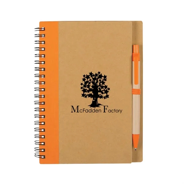 Eco-Inspired Spiral Notebook & Pen - Image 2