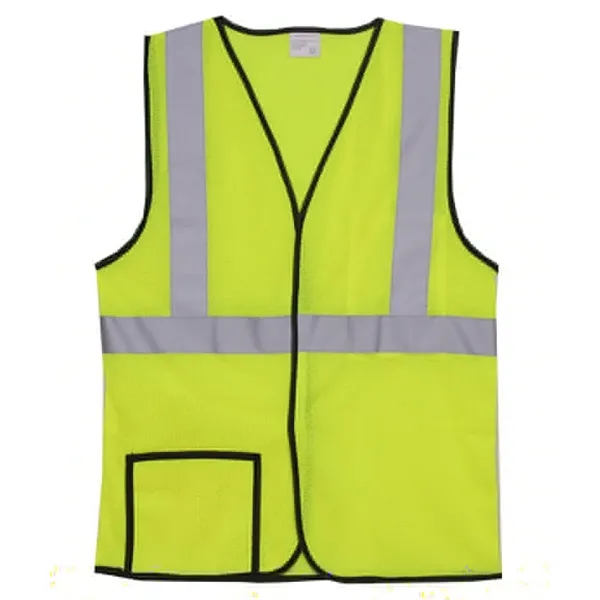 Single Stripe 2XL/3XL Yellow Mesh Safety Vest