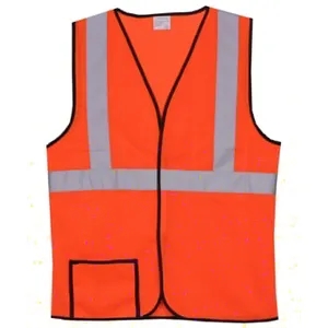 Single Stripe S/M Orange Mesh Safety Vest