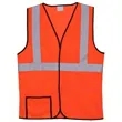 Single Stripe L/XL Orange Mesh Safety Vest