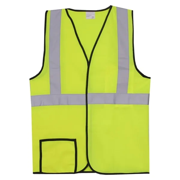 Single Stripe S/M Yellow Solid Safety Vest