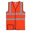 Dual Stripe L/XL Orange Mesh Safety Vest