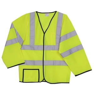 S/M Yellow Mesh Long Sleeve Safety Vest