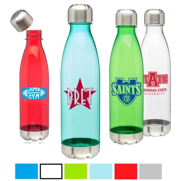 Sports Bottle w/ Custom Logo Gym Drinkware  Cola Shaped 25 o