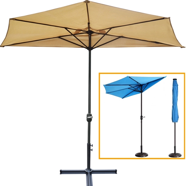 Half Round Patio Umbrella Outdoor