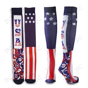 24" Knee High Tube Socks with Full Color Sublimation