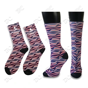Athletic Mid Calf Socks with Full Color Sublimation