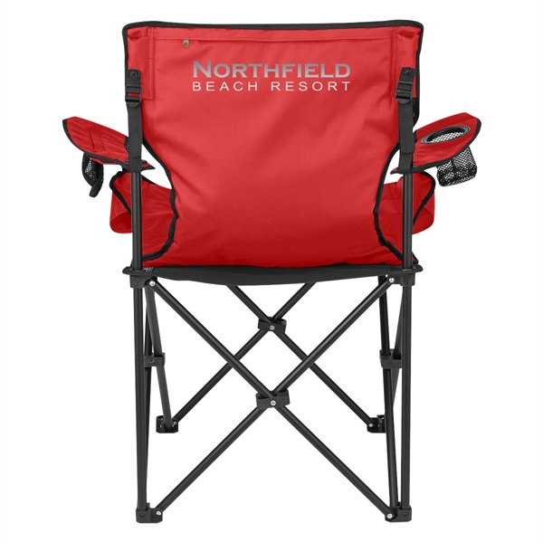 Deluxe Padded Folding Chair With Carrying Bag - Image 3