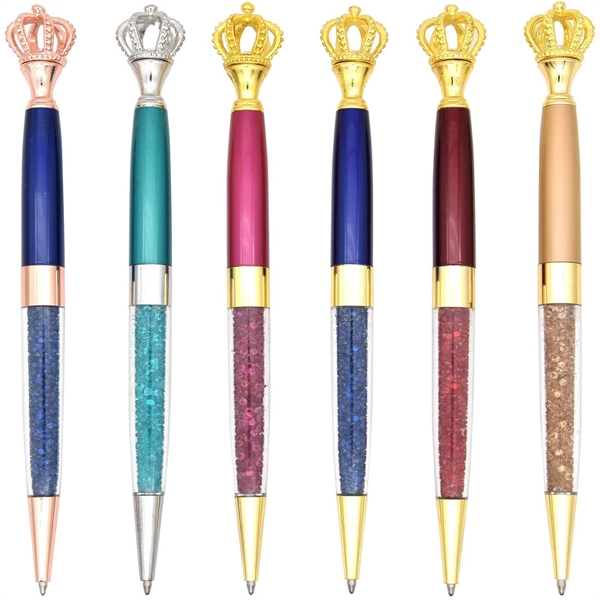 Crown Crystal Metal Pens
