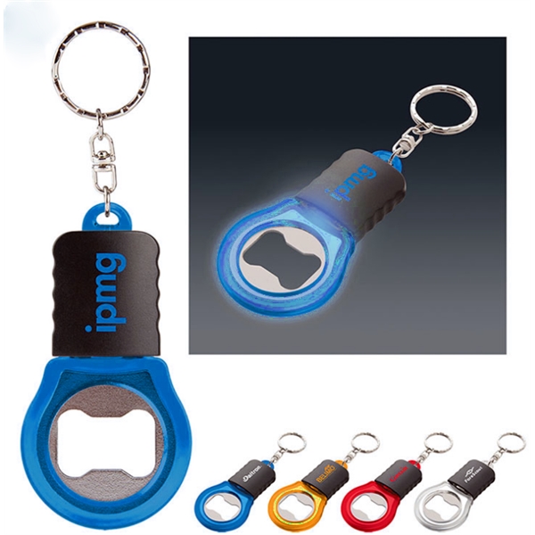 LED plastic opener Keychain