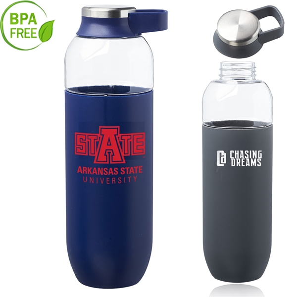 27 oz. BPA free Plastic Sports Bottles w/ Carrier Handle