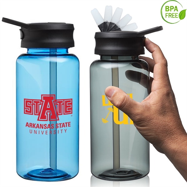 34 oz. Scottsboro Plastic Sports Water Bottle w/ Spout Lid
