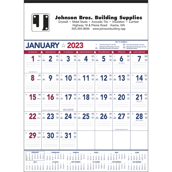 Patriotic Contractor Memo 2023 Calendar