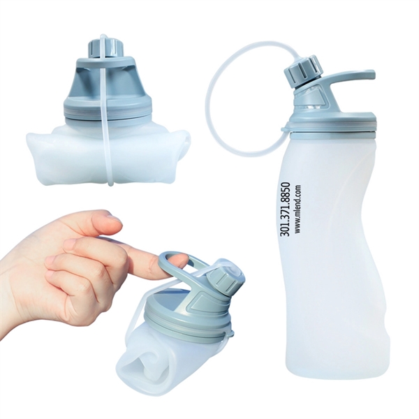 Collapsible Water Bottle Large-Capacity(18 Oz.)
