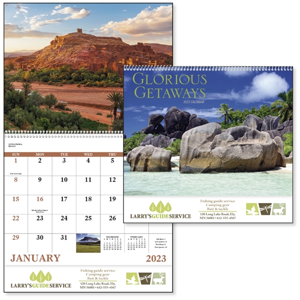 Spiral Glorious Getaways Scenic 2023 Appointment Calendar